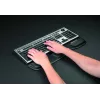 Fellowes klaviatūros riešo atrama - Health-V riešo atrama su antibakterine apsauga - ergonominė riešo atrama kompiuteriui, nešiojamam kompiuteriui, namų biuro naudojimui - juoda