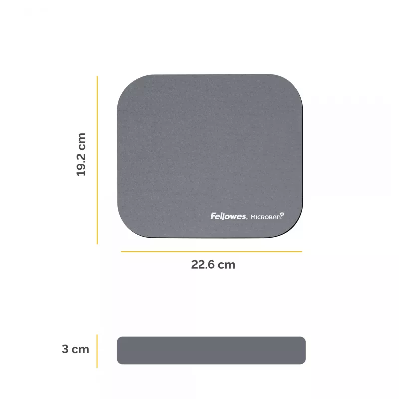 Fellowes 5934005 pelės kilimėlis Sidabrinis