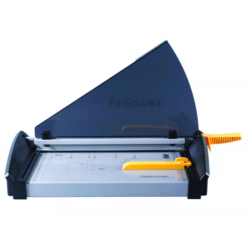 Popieriaus pjaustyklė Fellowes Plasma A3/180 — pjovimo ilgis 46 cm, talpa 40 lapų, grafito/sidabro/geltona