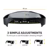 “Fellowes” kompiuterio monitoriaus stovas su 3 aukščio reguliavimais - “Smart Suites” monitoriaus pakyla “Plus” su saugojimo vieta - ergonomiškas reguliuojamas monitoriaus stovas kompiuteriams - maks. svoris 10 kg / maks. dydis 21 colis - juodas
