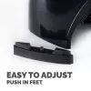 “Fellowes” kompiuterio monitoriaus stovas su 3 aukščio reguliavimais - “Smart Suites” monitoriaus pakyla “Plus” su saugojimo vieta - ergonomiškas reguliuojamas monitoriaus stovas kompiuteriams - maks. svoris 10 kg / maks. dydis 21 colis - juodas