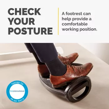 Fellowes Foot Rest Under Desk - Smart Suites Foot Support Ergonomic Foot Rest - Foot Rest Stool for Office & Home - Juoda