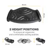 Fellowes Foot Rest Under Desk - Smart Suites Foot Support Ergonomic Foot Rest - Foot Rest Stool for Office & Home - Juoda