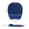 Pelės kilimėlis Fellowes Memory Foam pelė Pad/Wrist Rest Sapphire