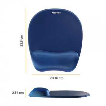 Pelės kilimėlis Fellowes Memory Foam pelė Pad/Wrist Rest Sapphire