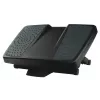 Fellowes pakojis po stalu - Professional Series Ultimate pėdų atrama ergonominis pakojis su 3 aukščio reguliavimu ir masažiniu paviršiumi - pakojis biurui ir namams - juoda