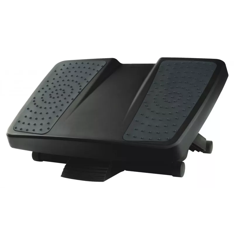 Fellowes pakojis po stalu - Professional Series Ultimate pėdų atrama ergonominis pakojis su 3 aukščio reguliavimu ir masažiniu paviršiumi - pakojis biurui ir namams - juoda