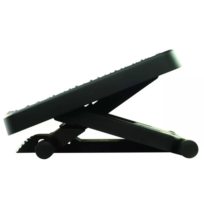 Fellowes pakojis po stalu - Professional Series Ultimate pėdų atrama ergonominis pakojis su 3 aukščio reguliavimu ir masažiniu paviršiumi - pakojis biurui ir namams - juoda