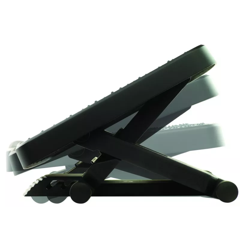 Fellowes pakojis po stalu - Professional Series Ultimate pėdų atrama ergonominis pakojis su 3 aukščio reguliavimu ir masažiniu paviršiumi - pakojis biurui ir namams - juoda