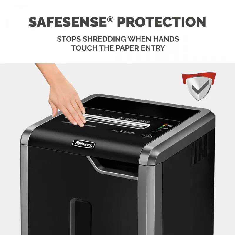 Fellowes dokumentų smulkintuvas 325Ci, 24 lapų kryžminis smulkintuvas su 83 litrų dėže, aukštas saugumas P4