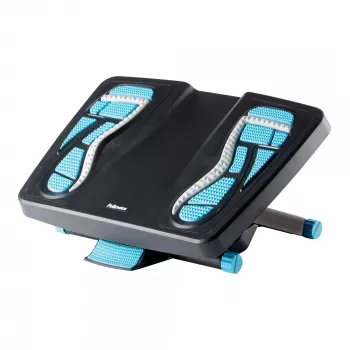 Fellowes kojų atrama po stalu - Energizer ergonominė kojų atrama su 3 reguliuojamo aukščio padėtimis ir masažuojančiu tekstūriniu paviršiumi - Kojų atraminė taburetė biurui ir namams - Anglies spalva