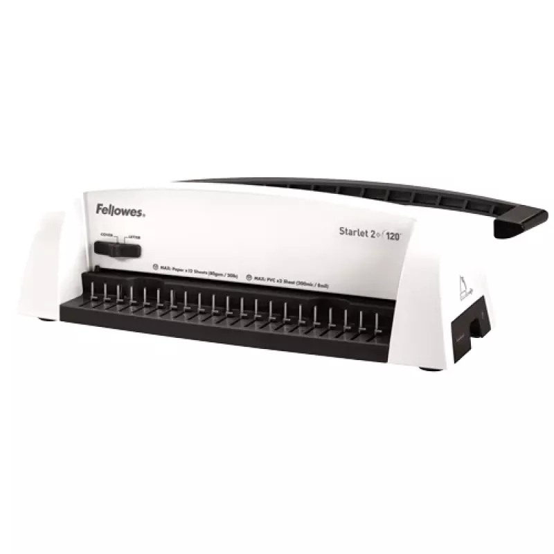 Fellowes Starlet 2+ segtuvas su žiedais, pilkas, baltas