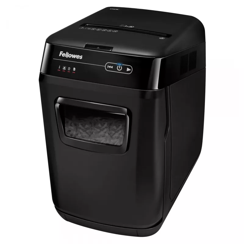 Fellowes AutoMax 150C popieriaus smulkintuvas Kryžminis smulkinimas 23 cm Juoda, Pilka