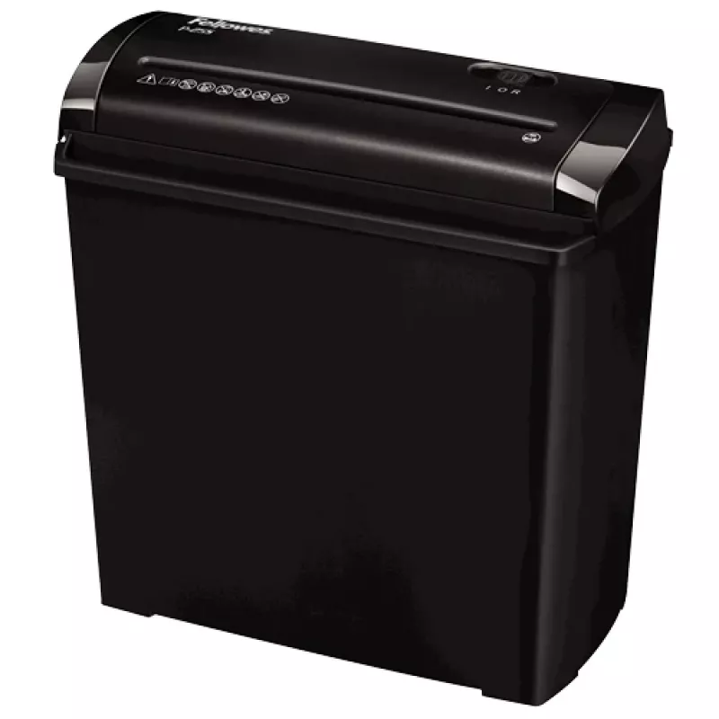 Fellowes P-25S popieriaus smulkintuvas Juostinis smulkinimas 22 cm Juoda, Pilka