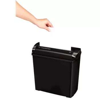 Fellowes P-25S popieriaus smulkintuvas Juostinis smulkinimas 22 cm Juoda, Pilka