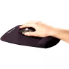 Fellowes pelės kilimėlis su riešo atrama - PlushTouch pelės pagrindėlis su neslystančia gumine baze ir antibakterine apsauga - Ergonominis pelės kilimėlis kompiuteriui, nešiojamam kompiuteriui, namų biuro naudojimui - Juodas