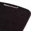 Fellowes pelės kilimėlis su riešo atrama - PlushTouch pelės pagrindėlis su neslystančia gumine baze ir antibakterine apsauga - Ergonominis pelės kilimėlis kompiuteriui, nešiojamam kompiuteriui, namų biuro naudojimui - Juodas