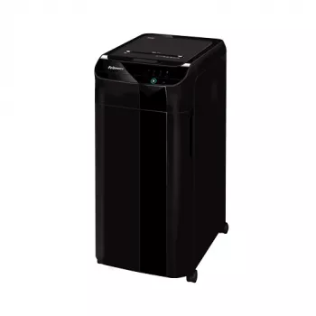 Fellowes popieriaus smulkintuvas 350 lapų automatinio padavimo kryžminio pjovimo smulkintuvas AutoMax 350C su 68 litrų dėže aukšto saugumo P4