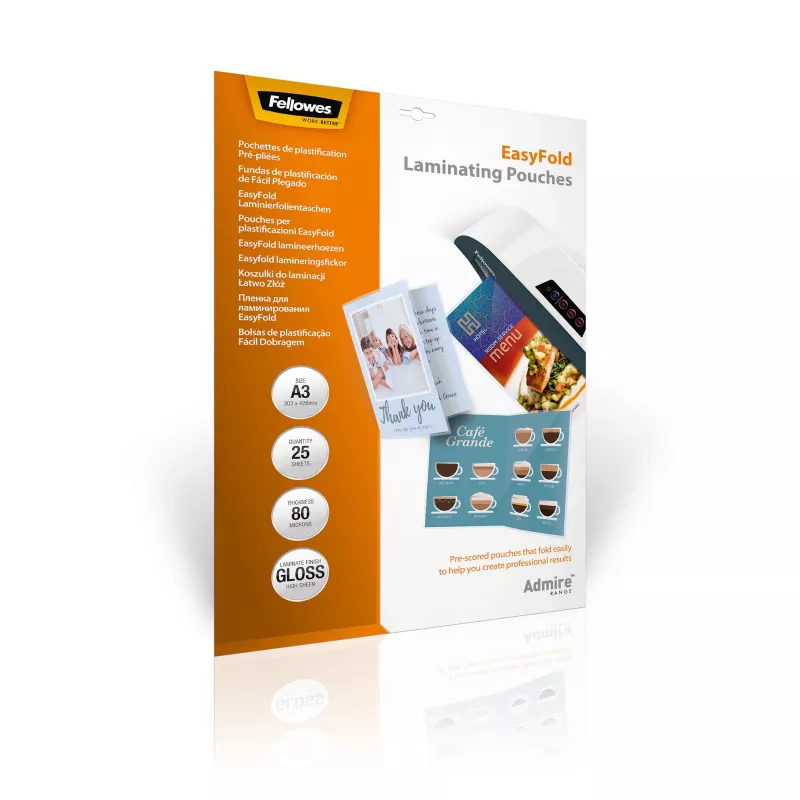 Fellowes 5602001 laminavimo maišeliai 25 vnt.