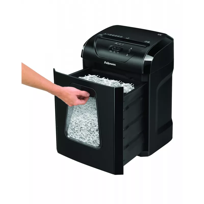 Fellowes Powershred 12C popieriaus smulkintuvas Kryžminis smulkinimas 22,5 cm Juodas