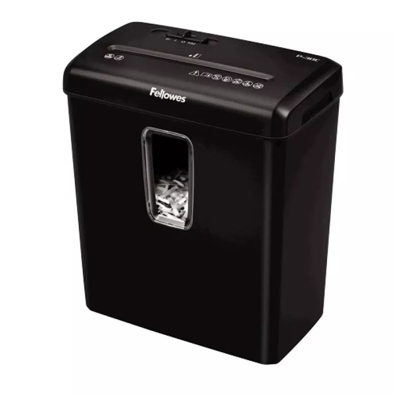 Fellowes Powershred P-30C popieriaus smulkintuvas Kryžminis smulkinimas 22 cm Juodas