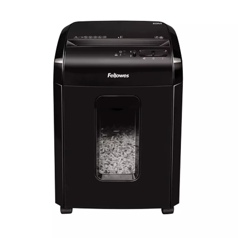Fellowes Powershred 10M popieriaus smulkintuvas, mikropjovimo smulkinimas, juodas