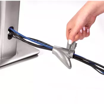 Fellowes CableZip grindų kabelių lankstus vamzdis, sidabrinis, 1 vnt.