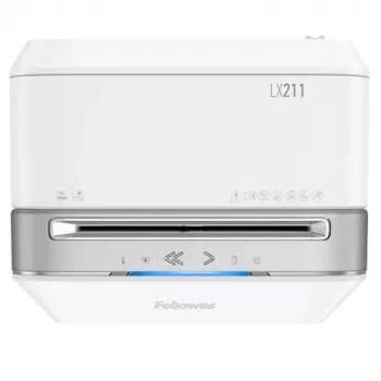Fellowes LX serijos Powershred LX21 popieriaus smulkintuvas, mikro pjovimas, pilkas, baltas