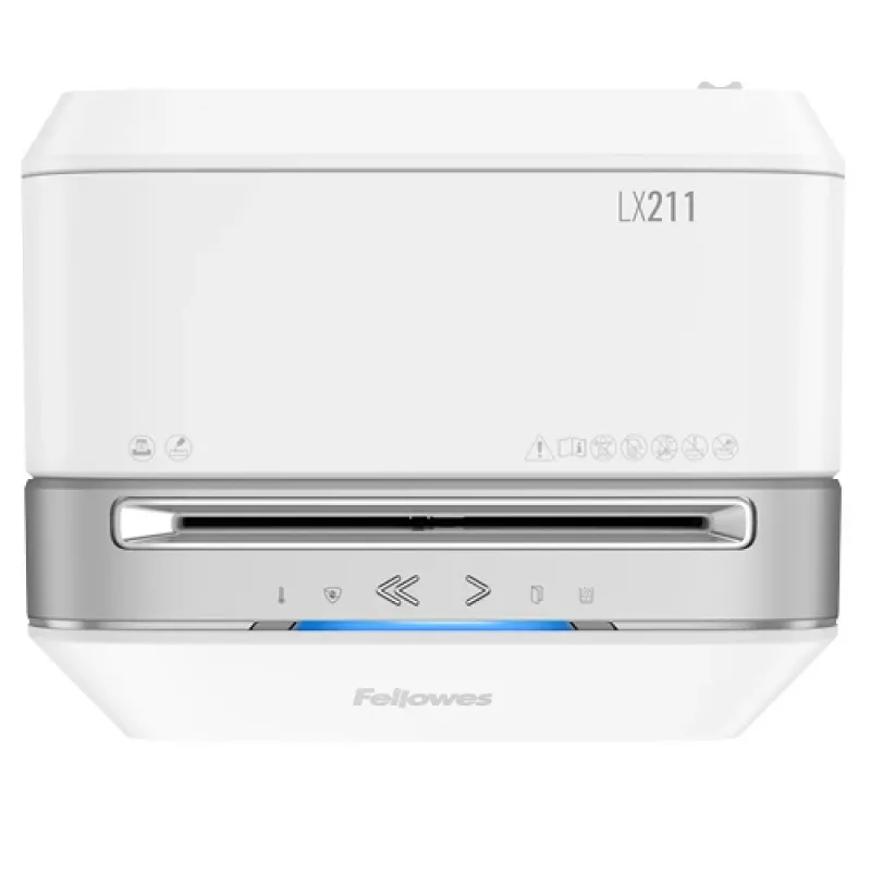 Fellowes LX serijos Powershred LX21 popieriaus smulkintuvas, mikro pjovimas, pilkas, baltas