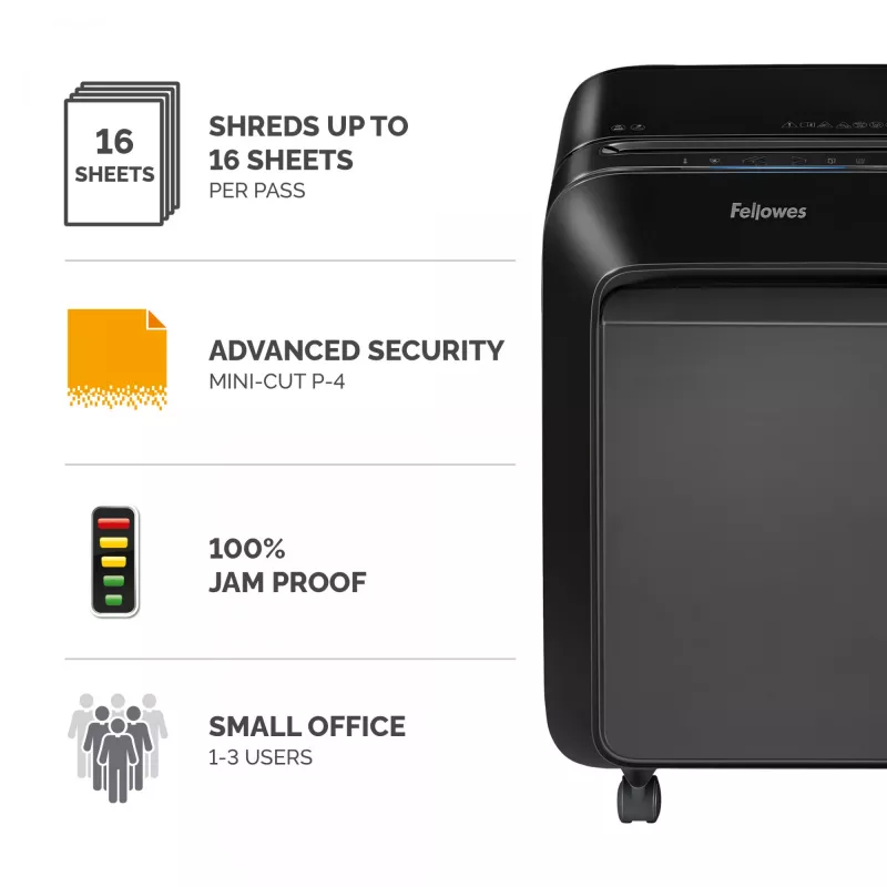 Fellowes LX Series Powershred LX210 popieriaus smulkintuvas, juodas
