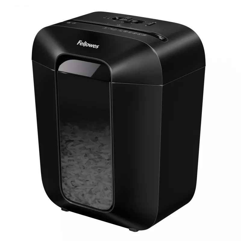 Fellowes Powershred LX45 popieriaus smulkintuvas, kryžminis smulkinimas, juodas