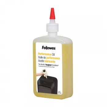 “Fellowes Powershred” buteliuke esantis tepalas (355 ml), Tepimo alyva, 0,355 l, Geltona, 90 mm, 35 mm, 20 mm