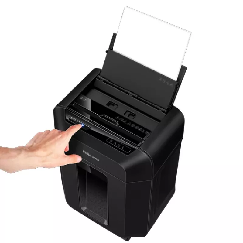 Fellowes Automax 80M popieriaus smulkintuvas, dalelių pavidalo smulkinimas, 22 cm, juodas