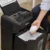 Fellowes Automax 80M popieriaus smulkintuvas, dalelių pavidalo smulkinimas, 22 cm, juodas