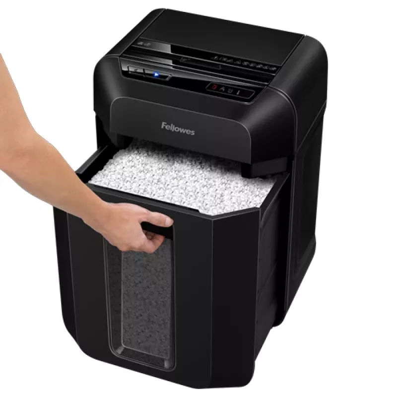 Fellowes AutoMax 90M popieriaus smulkintuvas Mikro pjovimo Juodas