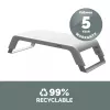 Fellowes kompiuterio monitoriaus stovas su 3 aukščio reguliavimais - Hana LT monitoriaus pakyla - ergonomiškas reguliuojamas monitoriaus stovas kompiuteriams - maks. svoris 22,6 kg - balta