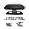 Fellowes Foot Rest Under Desk - Hana LT Foot Support Ergonomic Foot Rest - Foot Rest Stool for Office & Home Use - Juoda