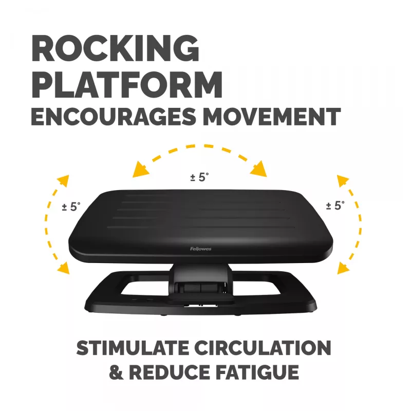 Fellowes Foot Rest Under Desk - Hana LT Foot Support Ergonomic Foot Rest - Foot Rest Stool for Office & Home Use - Juoda