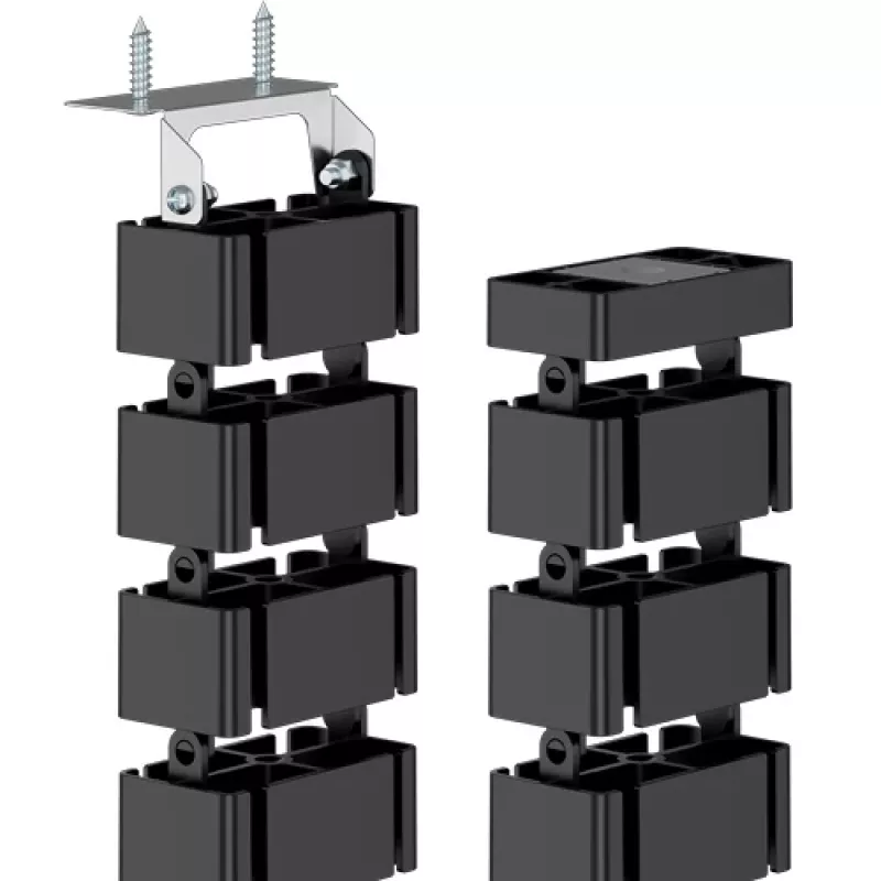 Fellowes 100136871 kabelių tvarkyklė Stalas Kabelių įvorė Juoda 1 vnt.