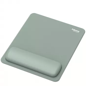 Fellowes Breyta pelės kilimėlis su riešo atrama, pelės kilimėlis, riešo atrama su antibakterine apsauga, ergonominis pelės kilimėlis, šalavijų spalvos