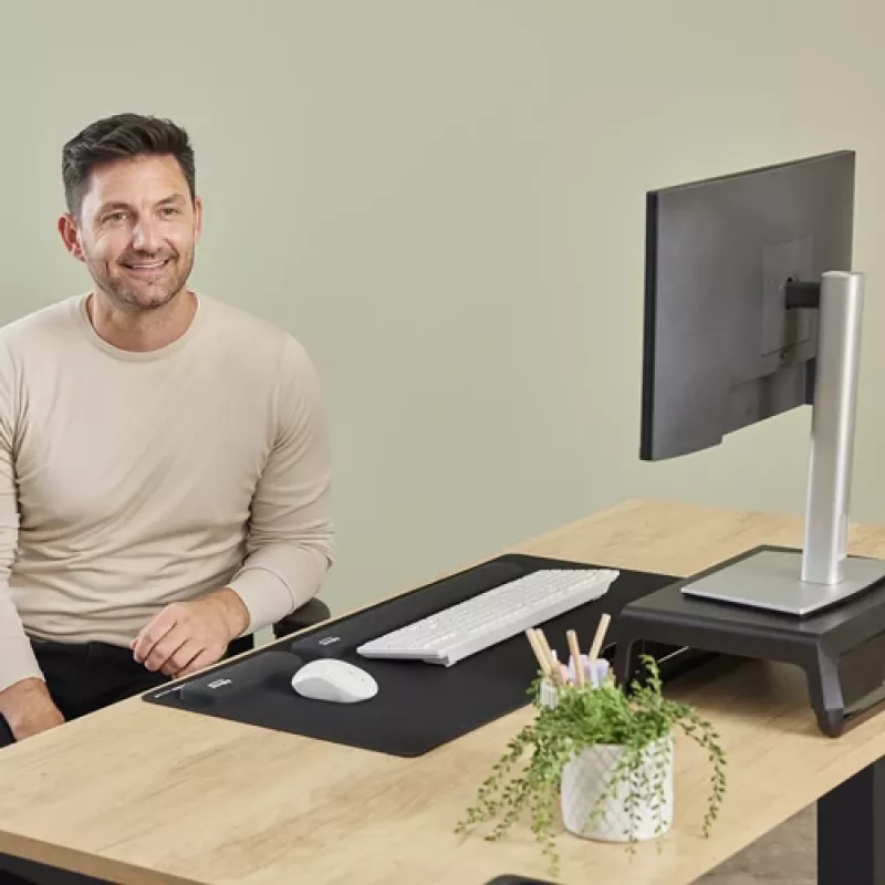 Fellowes riešo atrama Breyta delno atrama su antibakterine apsauga ergonominė riešo atrama juoda