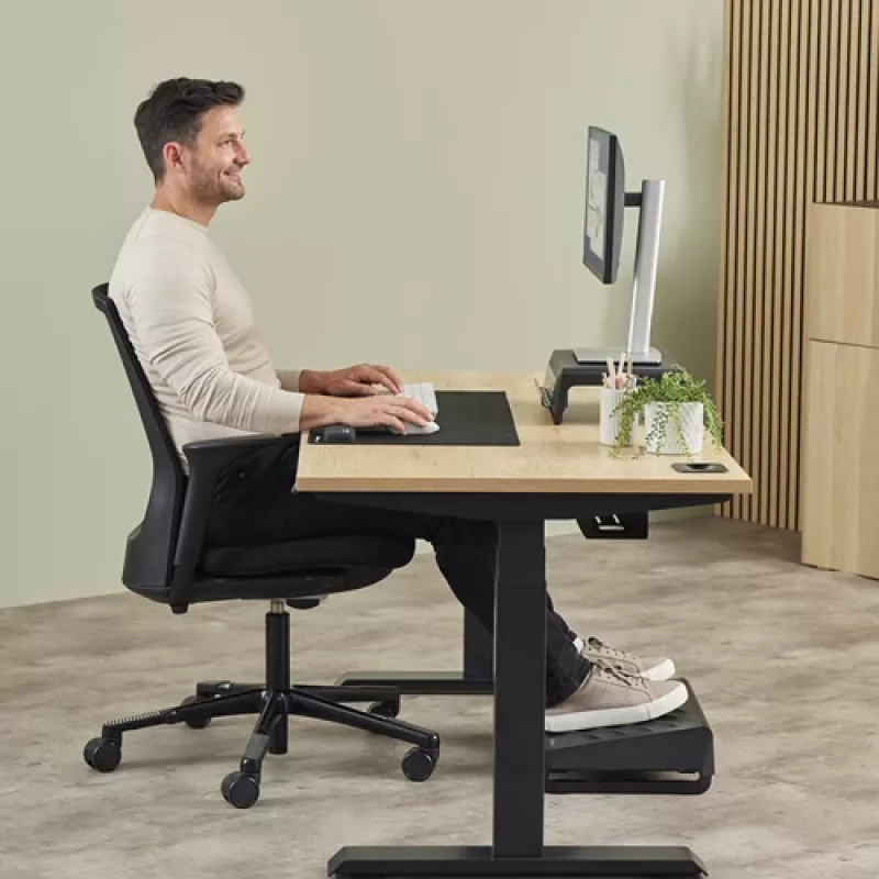 Fellowes riešo atrama Breyta delno atrama su antibakterine apsauga ergonominė riešo atrama juoda