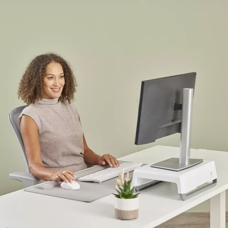 Fellowes Wrist Rest Breyta Palm Rest with Antibacterial Protection Ergonomic Wrist Support Sand