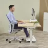 Fellowes klaviatūros riešo atrama Breyta Compact klaviatūros riešo atrama su antibakterine apsauga ergonominė riešo atrama pilka