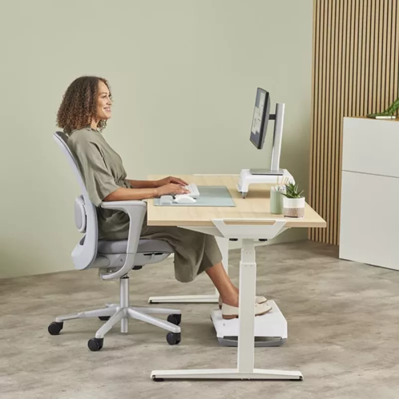 Fellowes Breyta™ klaviatūros riešo atrama, ergonominė, antibakterinė, žalios spalvos