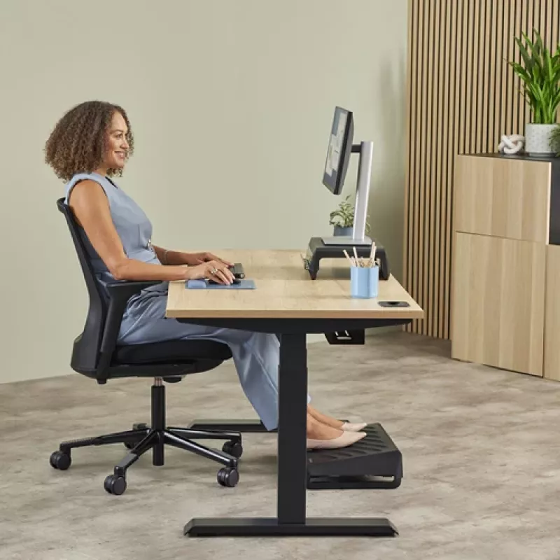 Fellowes klaviatūros riešo atrama Breyta Compact klaviatūros riešo atrama su antibakterine apsauga ergonominė riešo atrama Marine