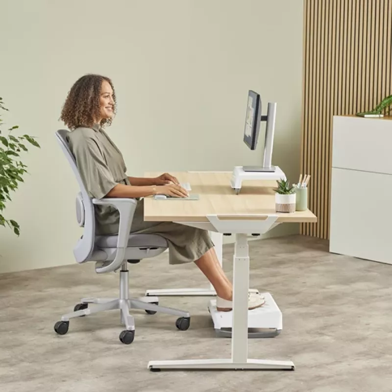 Fellowes klaviatūra Wrist Rest Breyta Compact klaviatūra Wrist Support with Antibacterial Protection Ergonomic Wrist Support Sage