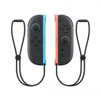 “Nintendo Joy-Con 2 (L)/(R)” šviesiai mėlynos/šviesiai raudonos spalvos, vairasvirtė, “Nintendo Switch 2”, fiksavimo mygtukas, krypčių svirtis, pagrindinis mygtukas, analoginis / skaitmeninis, belaidis, “Bluetooth”