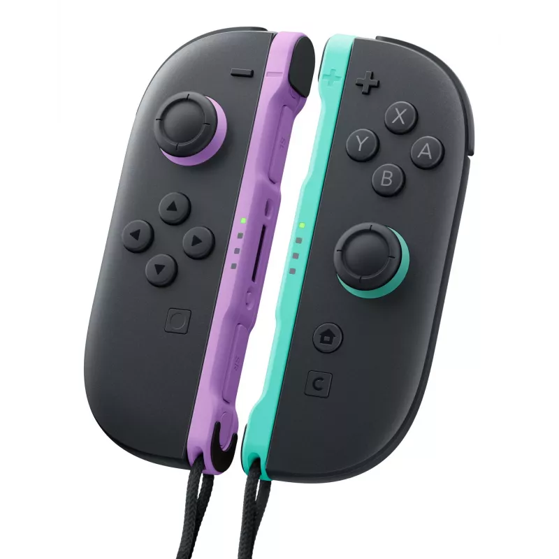Nintendo Joy-Con 2 pora šviesiai violetinė / šviesiai žalia, Žaidimų valdiklis, Nintendo Switch 2, Namų mygtukas, Analoginis / Skaitmeninis, Belaidis, Bluetooth