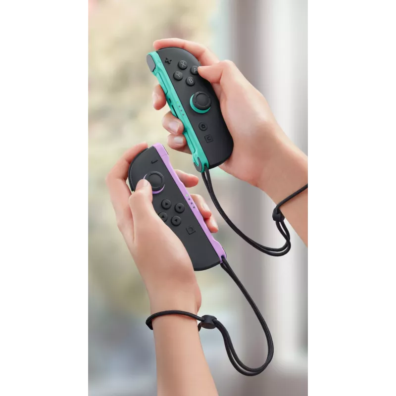 Nintendo Joy-Con 2 pora šviesiai violetinė / šviesiai žalia, Žaidimų valdiklis, Nintendo Switch 2, Namų mygtukas, Analoginis / Skaitmeninis, Belaidis, Bluetooth